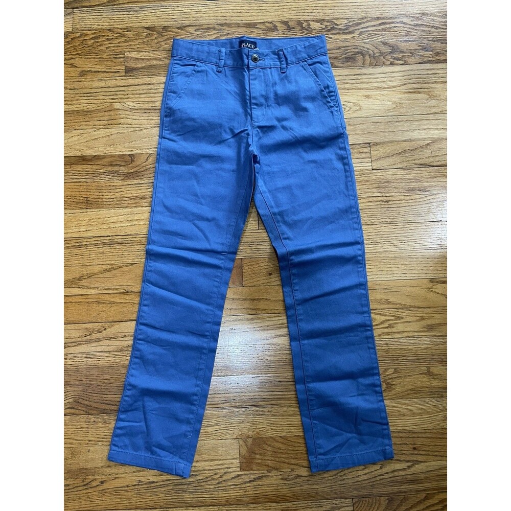 The Children’s Place Youth Boys Size 10 Blue Skinny Cotton Chino Pants